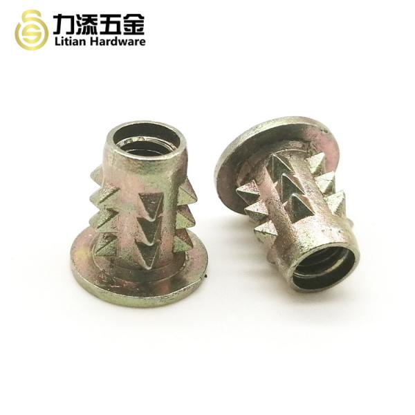 Hexagon Wood Insert Lock Nut Zinc Plated Galvanized M10x12 Zinc Alloy