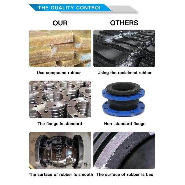 DN32-DN3000 Rubber Flex Joint Customized Flanged Rubber Flex Connectors