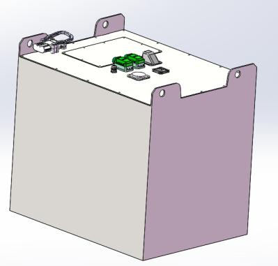bateria de lítio da empilhadeira de 835mmx634mmx784mm com sistema de aquecimento