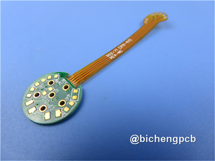PCB Тверд-гибкого трубопровода построенный на FR-4 и Poyimide с золотом погружения и управлением импеданса 90ohm