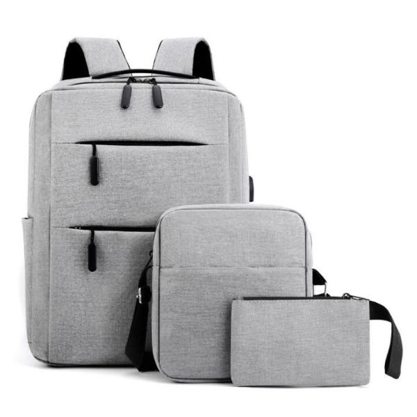 ODM Polyester Men'S Backpack Sets Waterproof Navy Blue Laptop Backpack