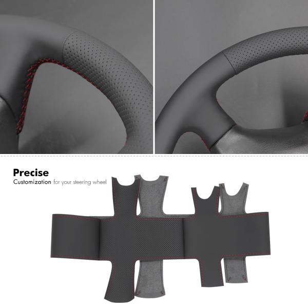 Hand sewing PU leather Steering Wheel Cover For Chevrolet Silverado 1500 1999-2002
