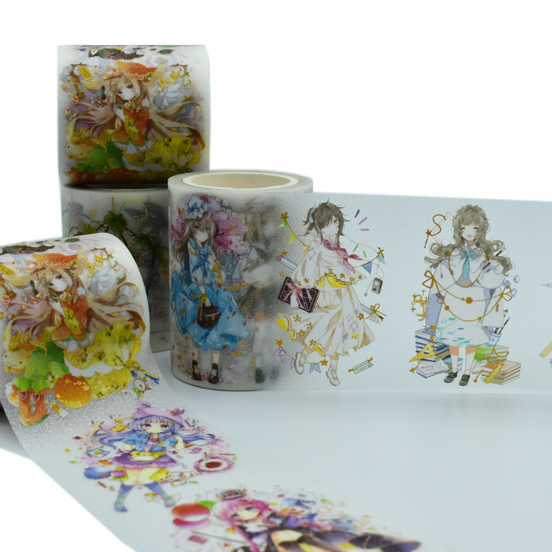 Лента Washi фольги ЛЮБИМЦА характера аниме DEC ясная