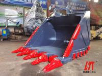 Costume 30 Ton Excavator Rock Bucket Q355b com pinos
