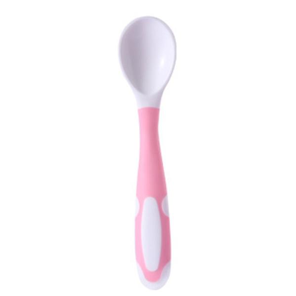 Small Kids / Baby Feeding Silicone Spoon , Little Mouths Soft Silicone Spoon