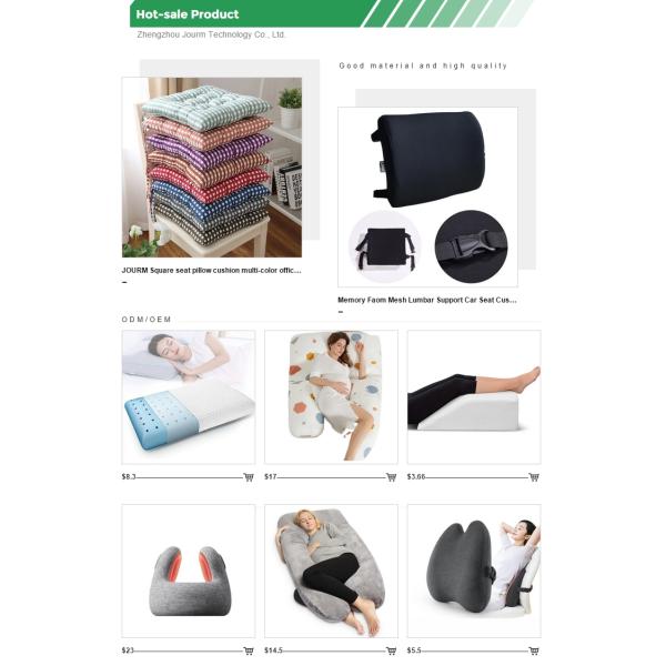 Cooling Memory Foam Car Chair Back Support Massage Lumbar for Office and Universal