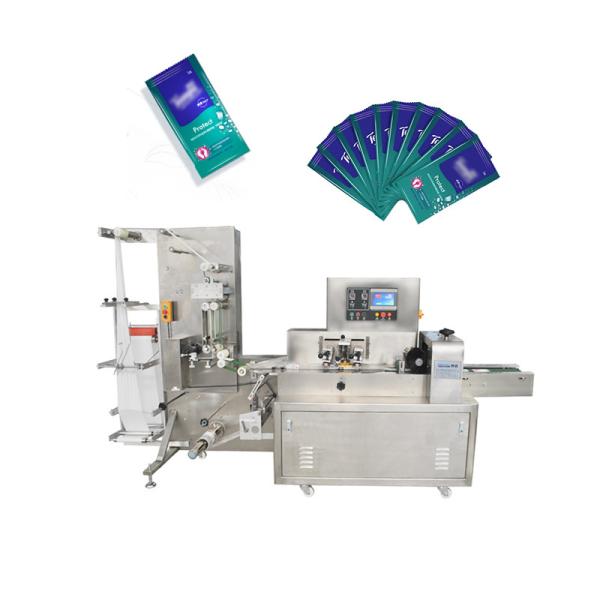 Single / Multi Piece Wet Wipes Packaging Machine Fully Automatic