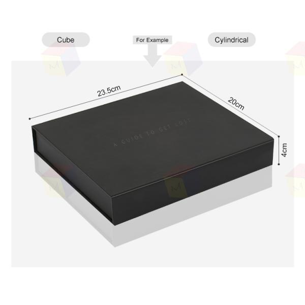 Wholesale Custom Logo Paper Hard Cardboard Black Magnetic Box Gift Packaging With Paper Tray