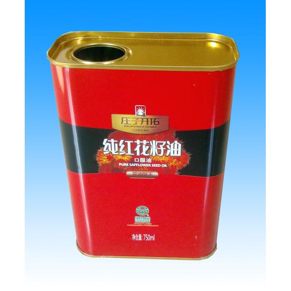 3L Edible Oil Tin Containers Food Grade 0.21mm Empty Oil Tin Can