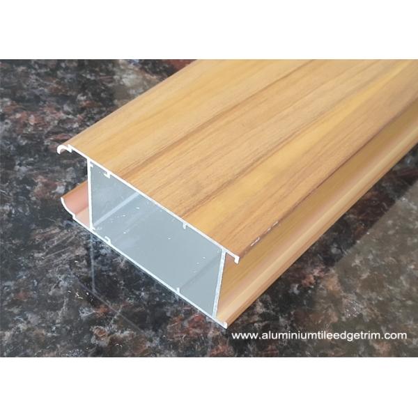 Aluminium Side - hinged Door Extrusion Profile Wood Grain Effect