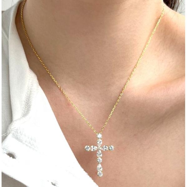 Настроить 925 Sterling Серебряный Крест Ожерелье 18k Серебряный Крест И Цепочка Дамы