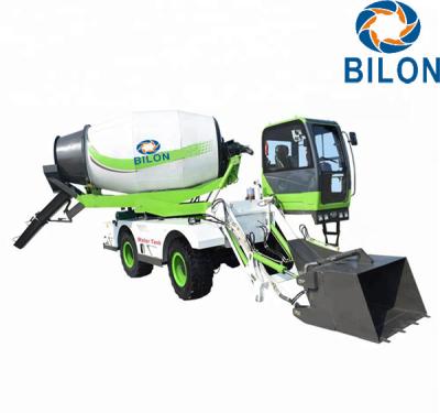 High Efficient 4 CBM Mini Concrete Mixer Truck Closed Circuit Hydraulic Rotation System