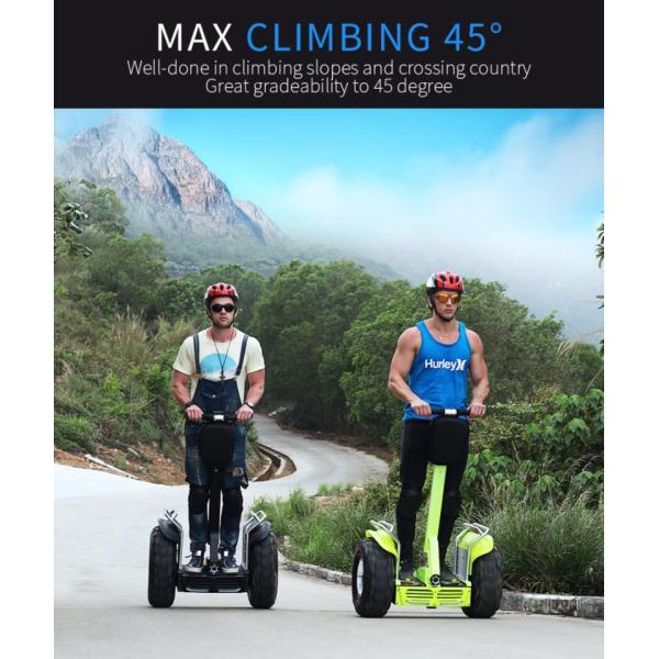 Big Tire Brushless Segway Human Transporter Double  72V 8.8Ah Lithium Battery