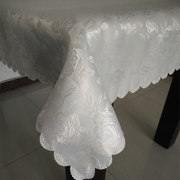 BSCI audit passed-New arrival-Luxuary 100% Polyester Jacquard tablecloth