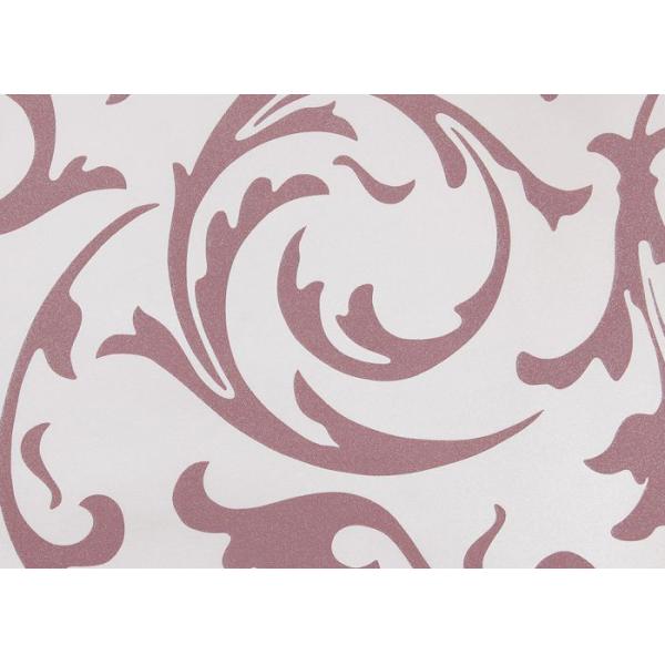 Washable Red Brown Leaf Rustic Floral Wallpaper for Wall Decoration