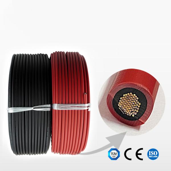 6mm2 TUV EN 50618 1500V DC Solar PV Cable For Solar Panel And Inverter