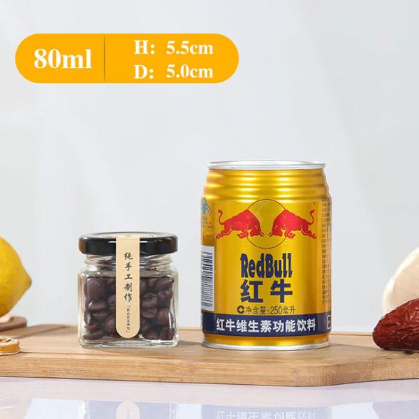 Transparent Glass Jam Jar Sealed Cans Lids With A Plastisol Liner Customized