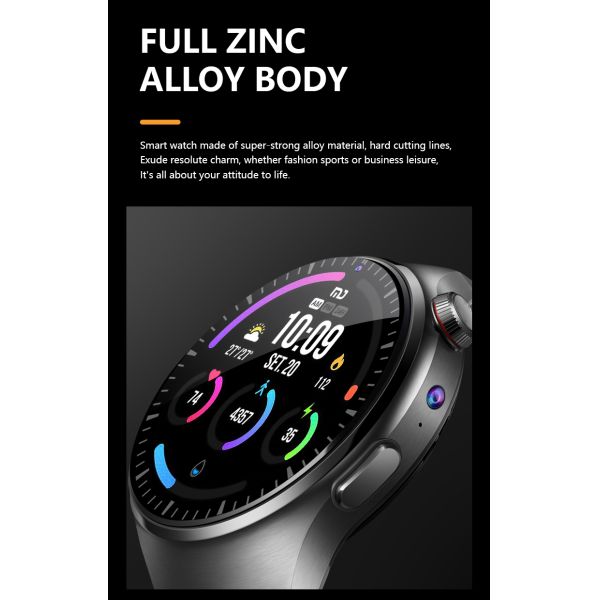 Eraysun 4G Smartwatch GPS NFC Amoled Screen Dual Camera Video Call Play Store Google Apps IP67 2+16GB Android B14 Smart Watches