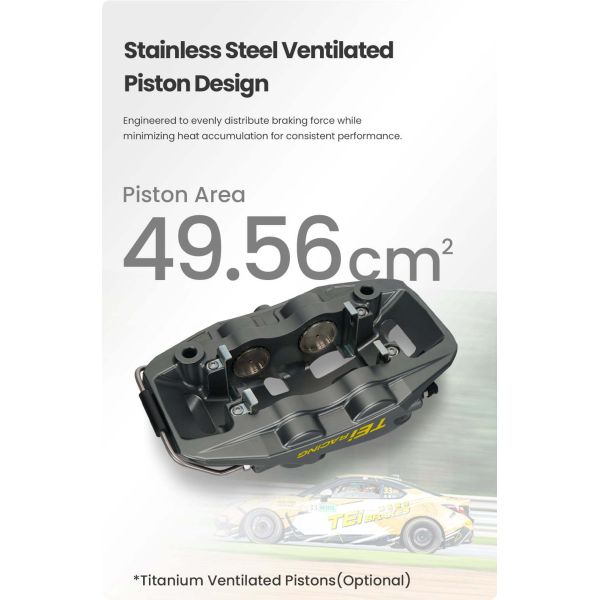 TEI GTS4 Performance Brake Kit 4 Piston Brake Calipers Racing Big Brake Kits for Subaru Impreza STI BRZ