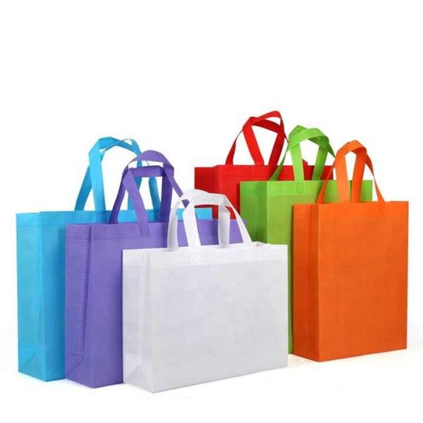 Eco-Friendly Recyclable Tote Bags Reusable Fabric Shopping Bag PP Laminated Non-Woven Material Custom Printed Logo for Grocery