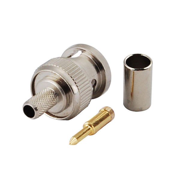 Frequency 0 to 3GHz BNC Male Connector BNC C J Ideal for 3C 2V Cable Supporting Transmission in Broadcast and Networking
