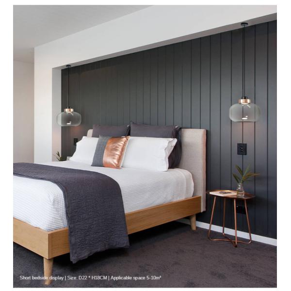 Nordic LED Pendant Light Designer Glass Bedroom Bedside Hanging Minimalist Modern Restaurant bar pendant light(WH-GP-45)