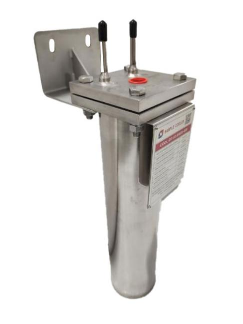 COOL-DT-22-SS SAMPLE COOLER 304SS shell and SS316L coil