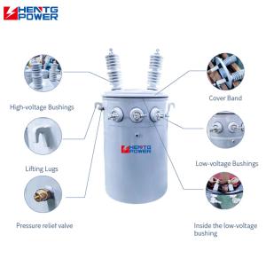 Pole Mounted Step Up Variable Voltage Transformer Single Phase ANSI IEEE DOE Approved