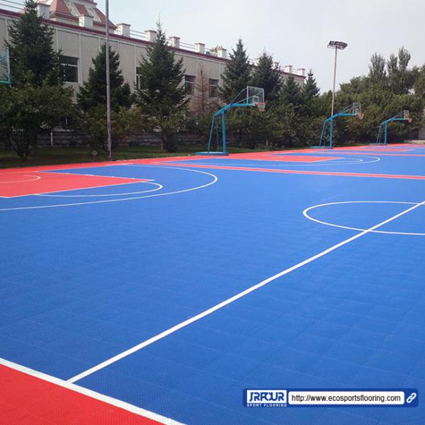 Interlocking Rustproof Flooring Outdoor Sports Surfaces Suspended durable