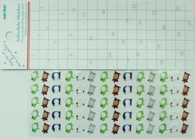 Self Adhesive Custom Calendar Reminder Stickers For Appointment Eco Friendly