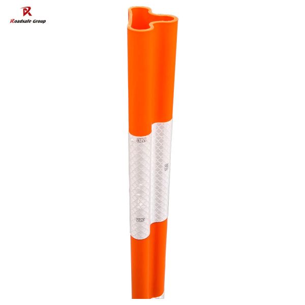 PU/TPU Flexible Reflective Delineator Post for Road Intersection Marking