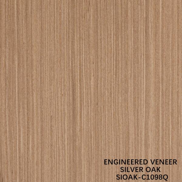 Engineered Wood Veneer Quarter Cut Of Silver Oak Sheet Thickness 0.4mm For For Cabinet Face SOAK-1098Q/1157Q/1235Q/1260Q/1376Q