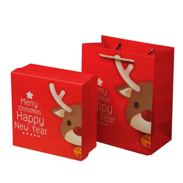 Caixa de presente imprimindo personalizada por atacado econômica do Natal de China do cartão com tampa