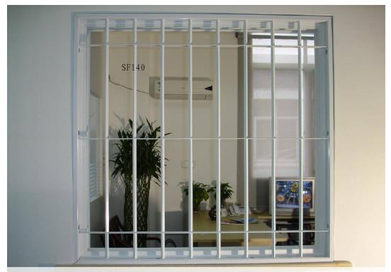 Galvanized Metal Security Window Burglar Proof Impact Resistant