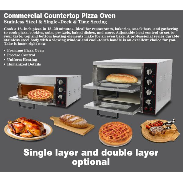 Электрическая печь для хлеба пиццы Торт Печь с пиццей Камень и Таймер 585x480x300 мм