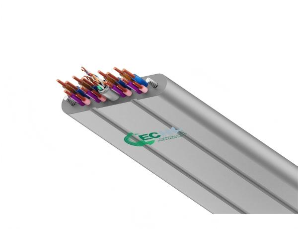 ECHU  Flat Traveling Cable for Elevator use, Shielded Flat Travel Cable with STP/UTP CAT6