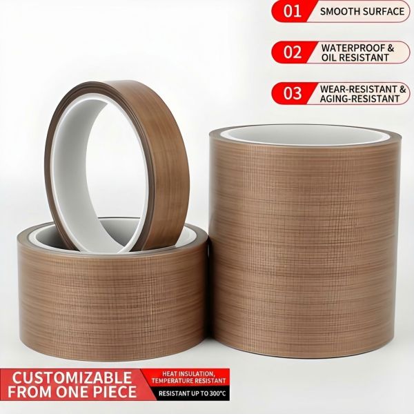 260℃ Heat Resistant Non-stick No Residue Industrial Insulation PTFE Tape with Premium Silicone Adhesive