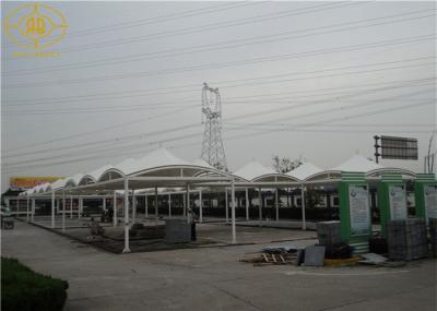 Fabric Roof Car Parking Tent Custom Size PVDF Membrane For Shelter Garage