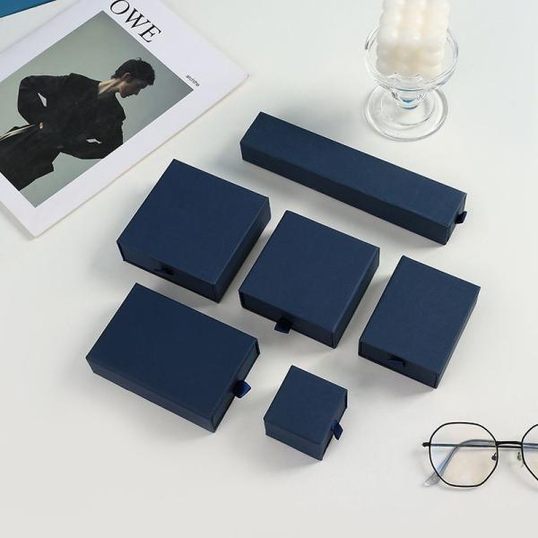 Slider Drawer Paper Box For Jewelry Set Earrings Necklace Packaging