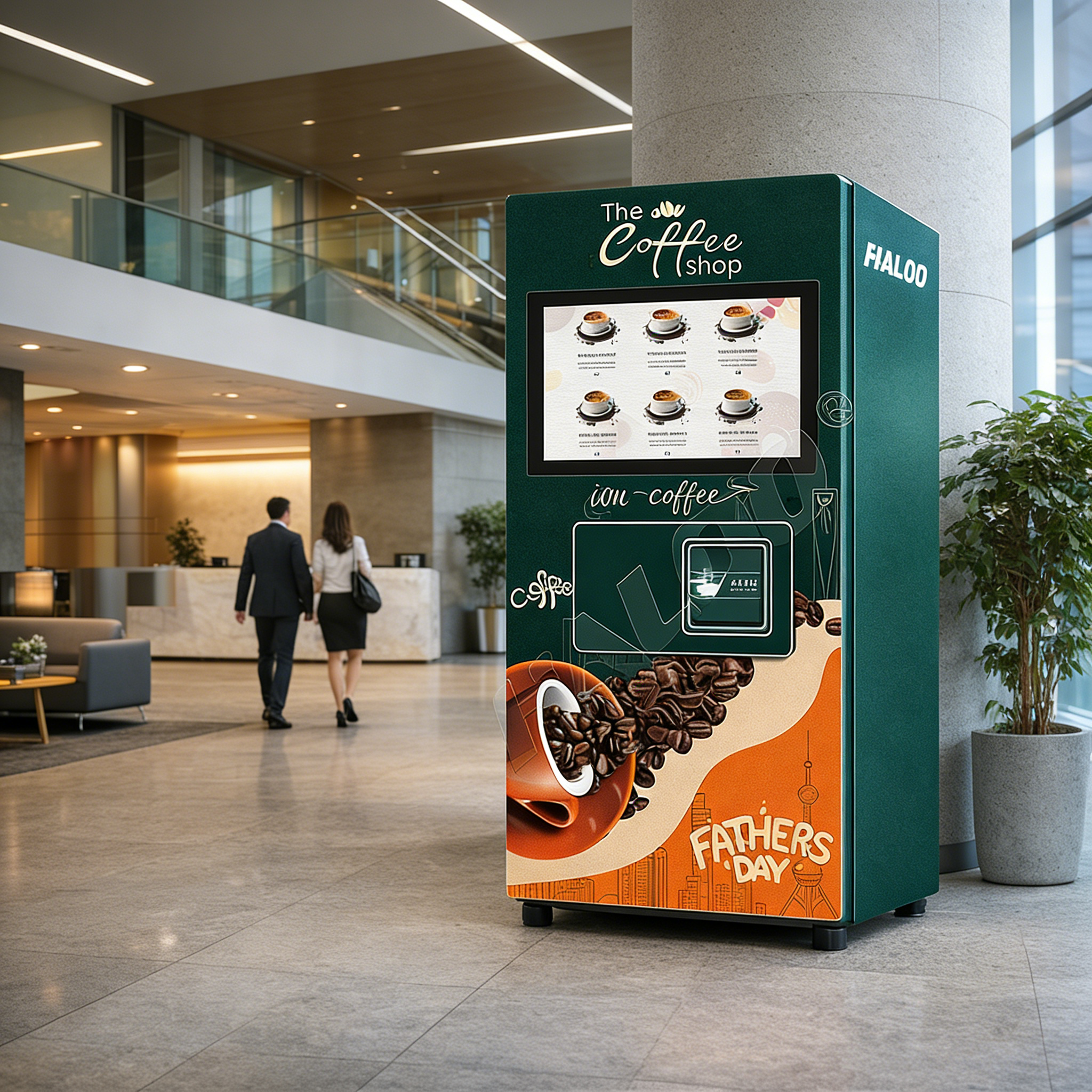 Haloo 27 inch touch screen hot and cold beverage capsule coffee machine with 14 flavors and automatic cleaning function