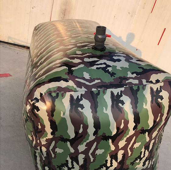 Tanque de armazenamento de água de PVC do exército para irrigação agrícola e combate a incêndios 1000L