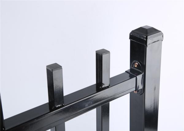 Garrison Fencing Panels 2.4m*2.4m width Upright picket 15 pieces Spacing 130mm Rail 40mm wall thickness 1.6mm