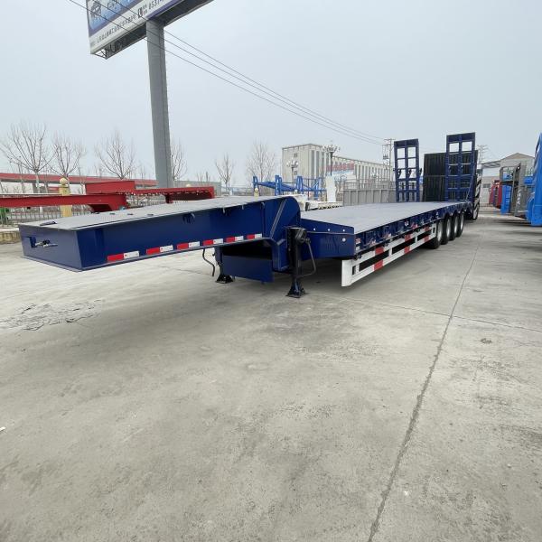 3 4 Axles Lowbed Semi Trailers Truck lowboy Trailer semi for Heavy Duty Transportation