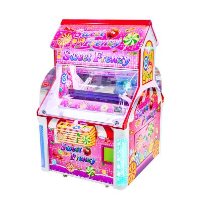 Máquina de venda automática doce do presente dos doces da agitação para o tipo de empurrador da moeda do jogador das crianças 2