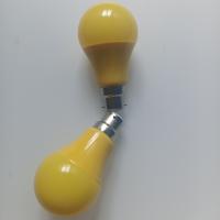 Capa de plástico Capa amarela Luz de lâmpada LED sem piscar ou brilho para proteção contra poeira e umidade