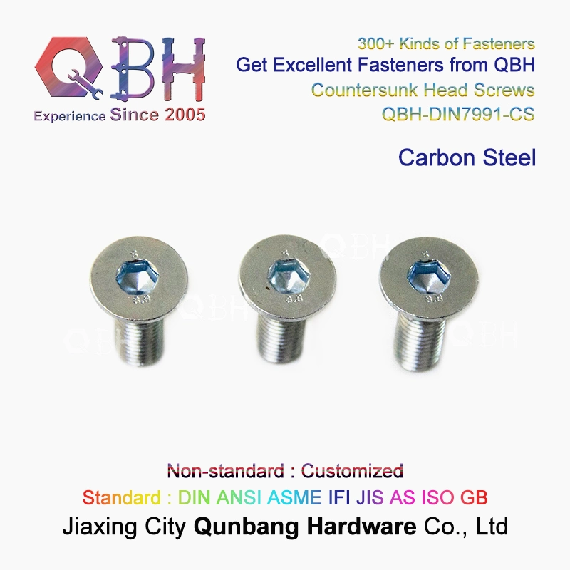 Countersunk Hex Socket Sink Head Screw Qbh DIN7991 SUS 304 / 316 Stainless Steel Cks