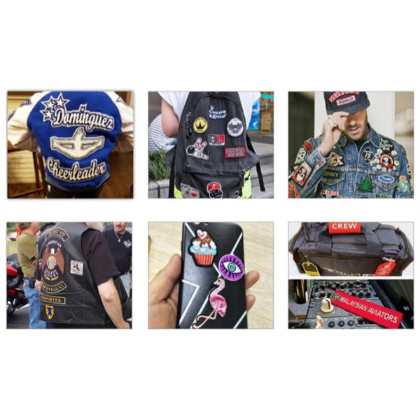 Яркий велосипедист мотоцикла цвета латает модный материал Эко дружелюбный