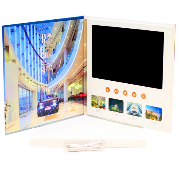 Customizable Digital Video Book 10 Inch IPS Screen Video Brochure with 300Amh-6000Amh Battry Capacity and 128MB-32GB Flash
