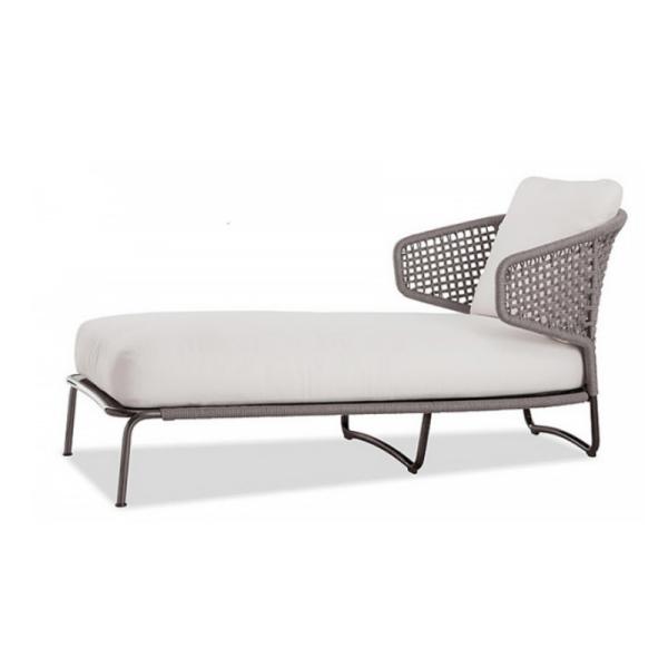 Outdoor Rattan Furniture Daybed and Aluminum Sun Lounger for Outdoor in Swimming Pool