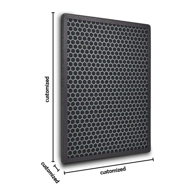 Customizable Activated Carbon Air Purifier Filter for Odor Removal and Formaldehyde Absorption